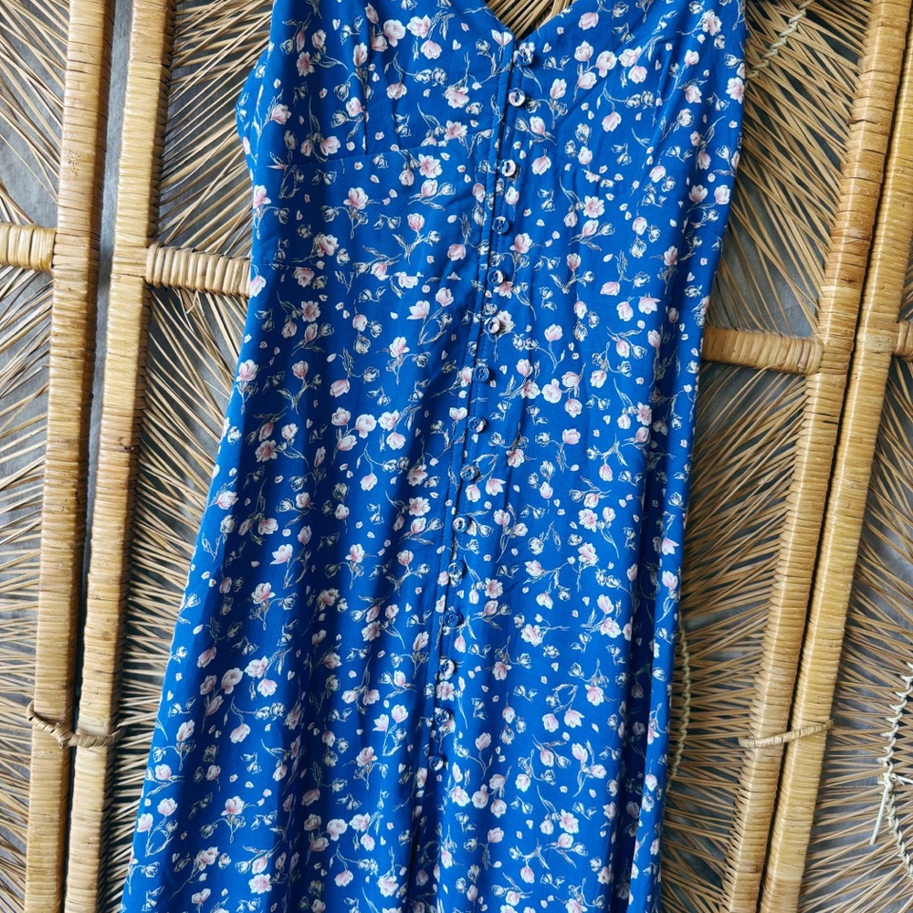 Hello Molly Blue & Pink Floral Dress - Picture 5 of 16